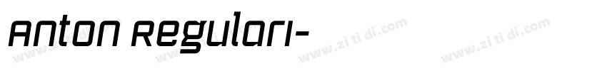Anton RegularI字体转换